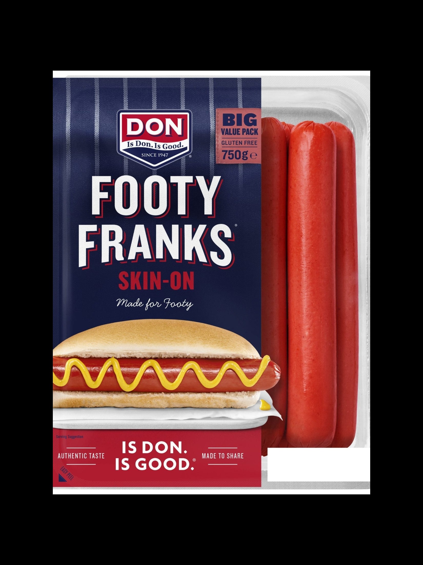 Don Frankfurts skin on (750g x 5)