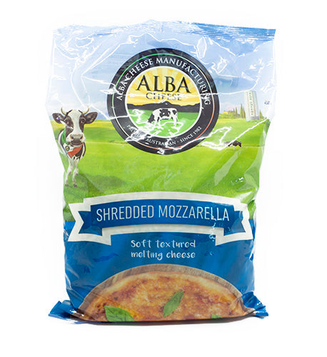 Cheese - Mozzarella Shredded 2kg- Alba