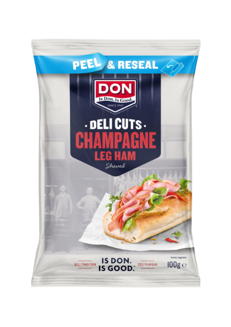 Don Deli Cuts - Champagne Ham (10 x 100g pkts p/box)