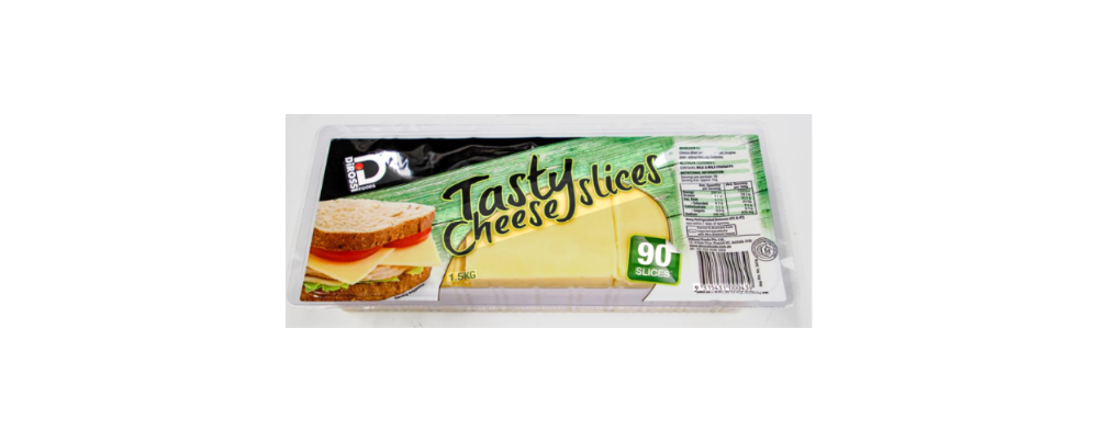 Cheese - Tasty Slices (1.5kg) 90 slices per pkt - Di Rossi