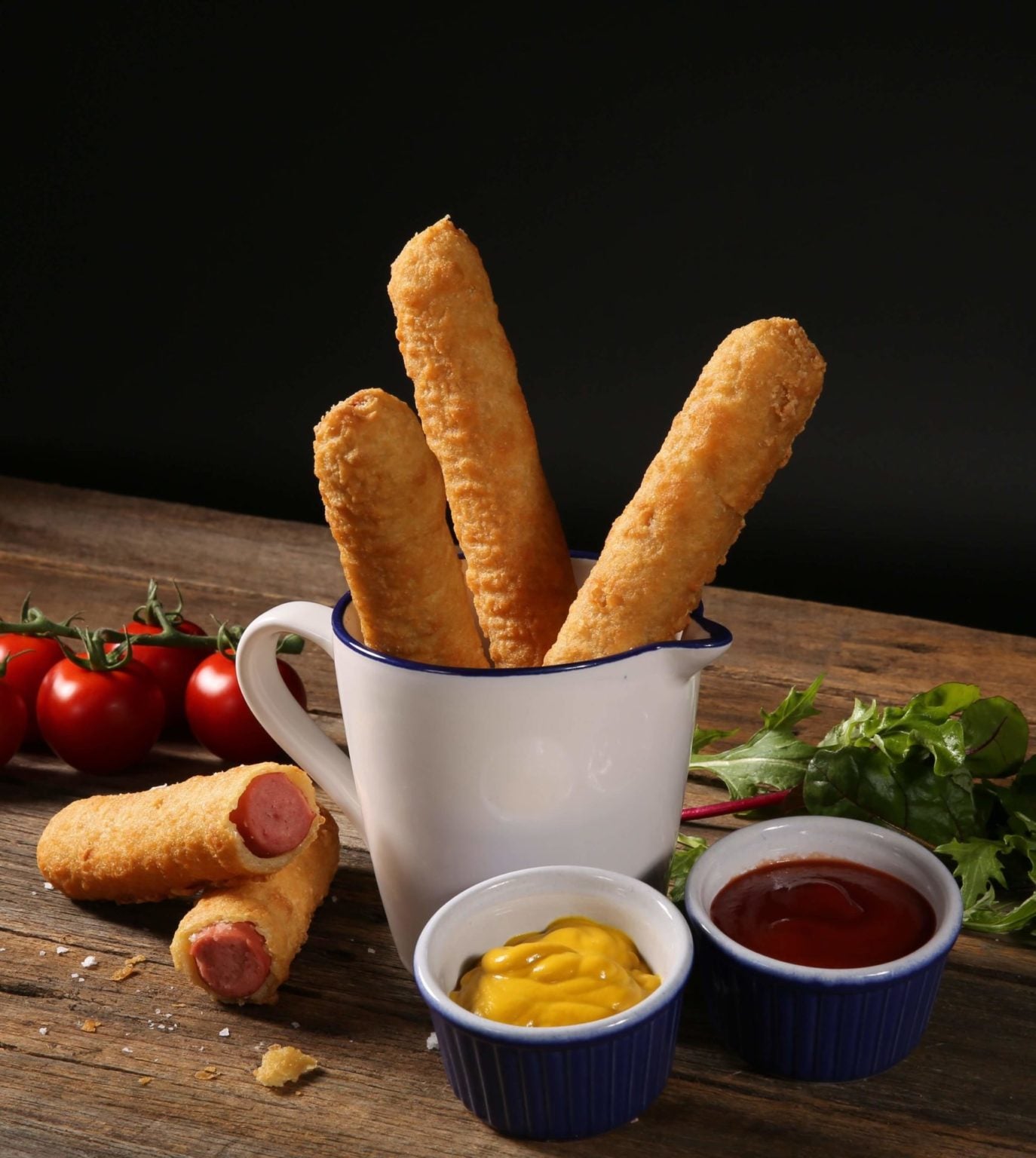 Battered Frank- 8”  (20 x 150gm) p/box - Moka Foods
