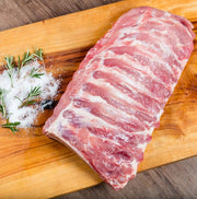 Pork - Full Plate Ribs Frozen (American Ribs) - approx 1.25kg - Otway