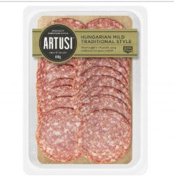 Salami - Sliced Hungarian Mild 100g - Artusi by Don Smallgoods