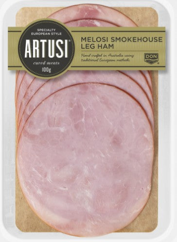 Ham - Melosi Sliced Leg Ham (100g) - Artusi by Don Smallgoods