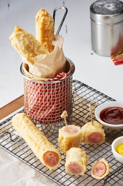 Kransky Cheese Battered  125g 7" (5pcs p/bag) - Moka Foods