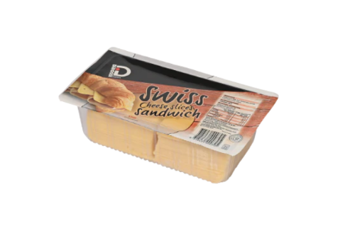 Cheese - Swiss Slices 60 slices per pkt - Di Rossi