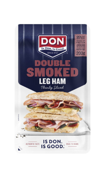 Don Ham Thin Sliced- Double Smoked (9 x 200g pkts) p/box