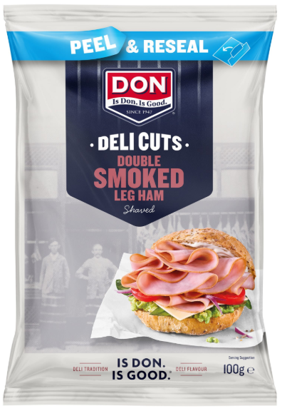 Don Deli Cuts - Double smoked ham (10 x100g p/box)
