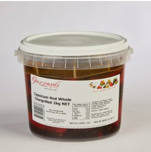 Capsicum Chargrilled 2kg tub Guzzardi