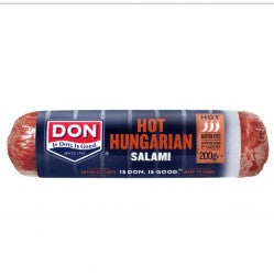 Salami- Hot Hungarian Chub - (200g ) - Don Smallgoods