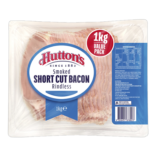 Huttons Bacon - Short Cut (1kg)