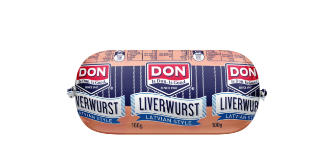 Don Latvian Liverwurst - Chub (100g x 15 pkts p/box) - 81371