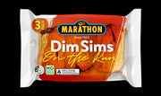 Marathon Dim Sims On the Run 3-pack snack pouches — box of 18