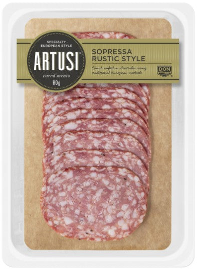 Salami - Sliced Rustic Sopressa (80g) - Artusi by Don Smallgoods