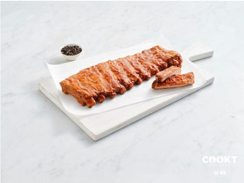 Pork Ribs Tennessee BBQ (approx 1.5kg) -Pre Cooked Ready to Heat and Serve-  'KRC COOKT'