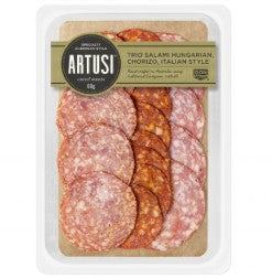 Salami - Trio of sliced (80g) - Artusi by Don Smallgoods