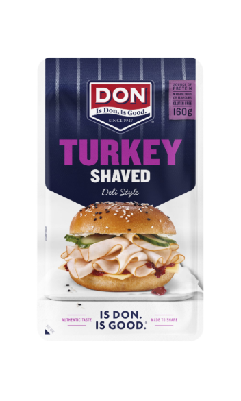 Don Turkey - Shaved (8 x 160g pkts p/box)